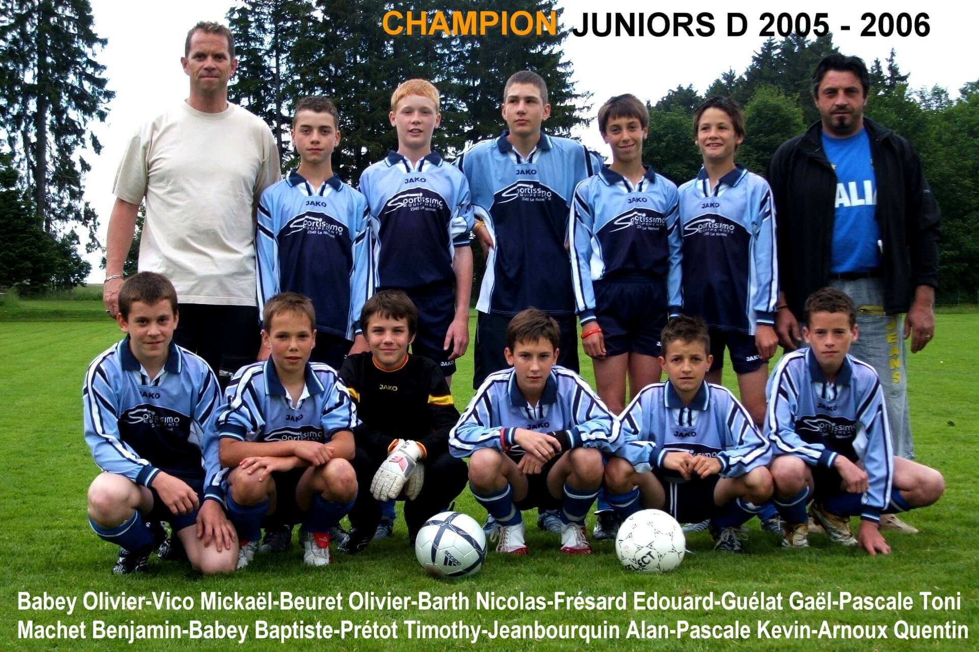 Champion de groupe - Juniors D